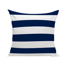 Load image into Gallery viewer, Blue Geometric Pillow Cover