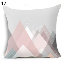 Load image into Gallery viewer, Flower Geometric Pillow Cover