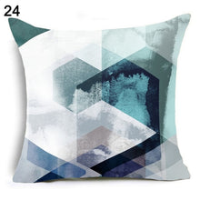 Load image into Gallery viewer, Flower Geometric Pillow Cover