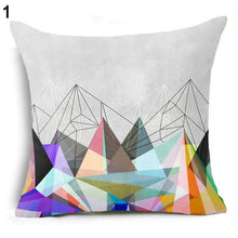 Load image into Gallery viewer, Flower Geometric Pillow Cover