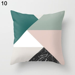 Flower Geometric Pillow Cover