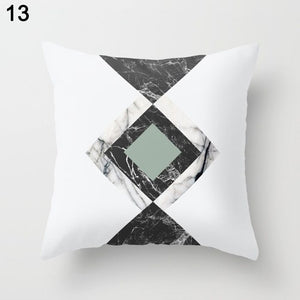 Flower Geometric Pillow Cover